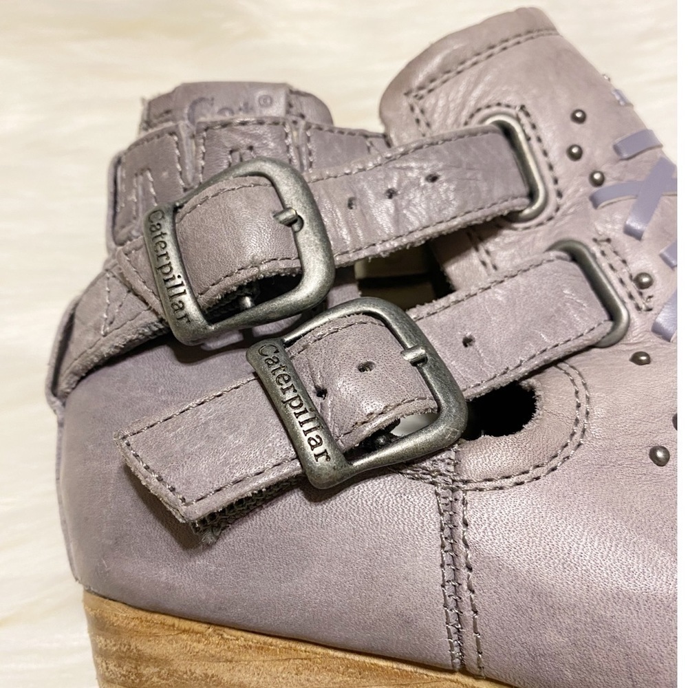 𝅺Caterpillar CAT Cheyenne Leather Studded Western Ankle Boot Bootie NWOB - Picture 10 of 16